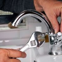 repairing the kitchen faucet