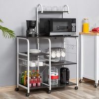 best microwave carts with storage