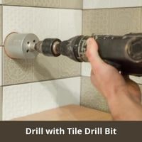 Drill with Tile Drill Bit
