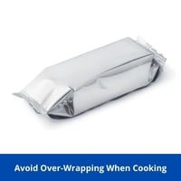 avoid over-wrapping when cooking
