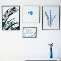 how to hang pictures on concrete walls
