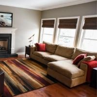 match the rug with the short-side of sectional