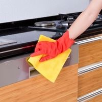 clean matte finish kitchen cupboards