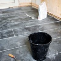 how to clean slate floors