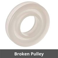 Broken pulley