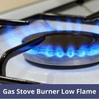 Gas stove burner low flame
