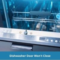 dishwasher door wont close