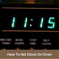 how to set clock on oven
