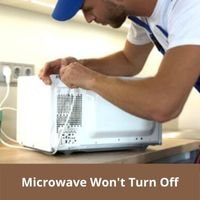 microwave wont turn off