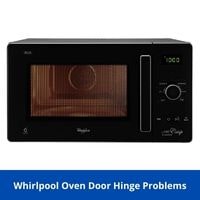 whirlpool oven door hinge problems