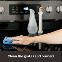 Clean the grates and burners