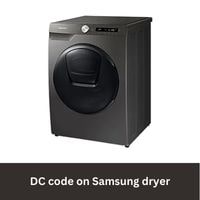 DC code on Samsung dryer