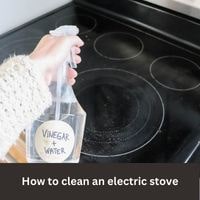 How to clean an electric stove