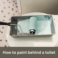 How to paint behind a toilet