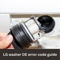 LG washer OE error code issue 2023 guide