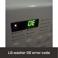 LG washer OE error code