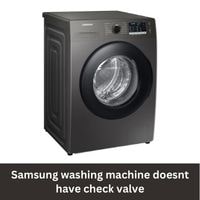 Samsung washing machine doesnt have check valve