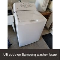 UB code on Samsung washer 2023 guide