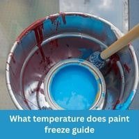 What temperature does paint freeze 2023 Guide