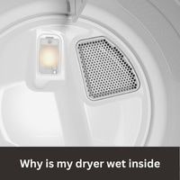 Why is my dryer wet inside